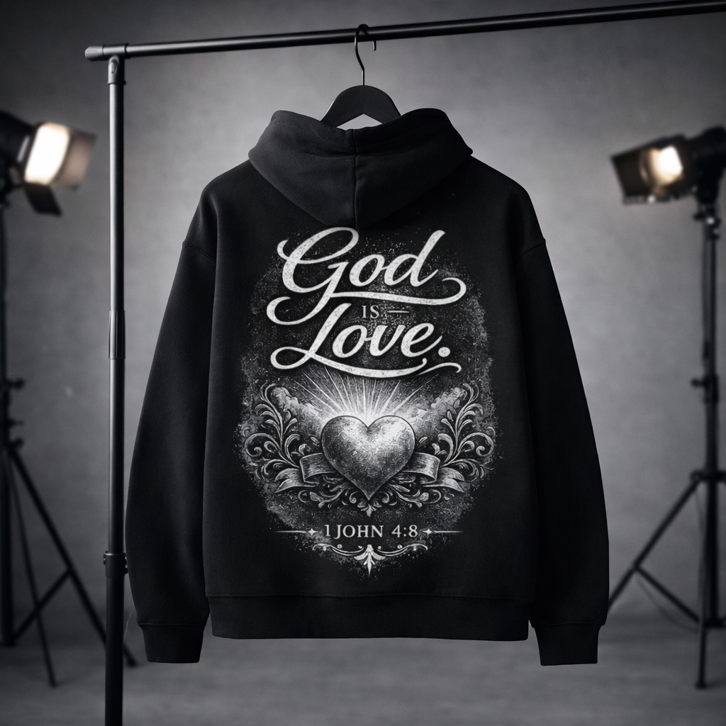 God is Love Hoodie - 1 John 4:8