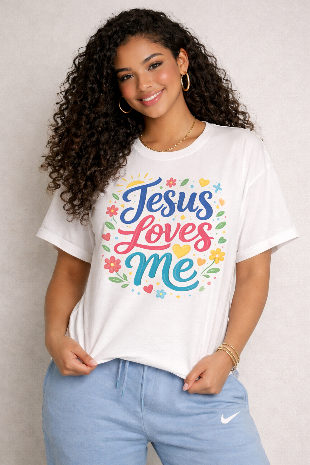 Jesus Loves Me - Cheerful Christian T-Shirt