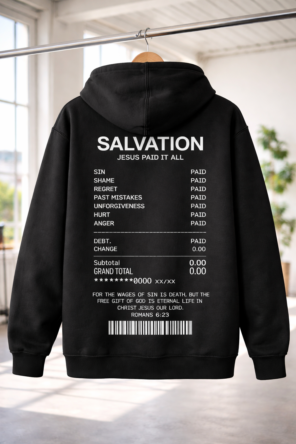 Salvation Jesus Paid It All Hoodie - Black