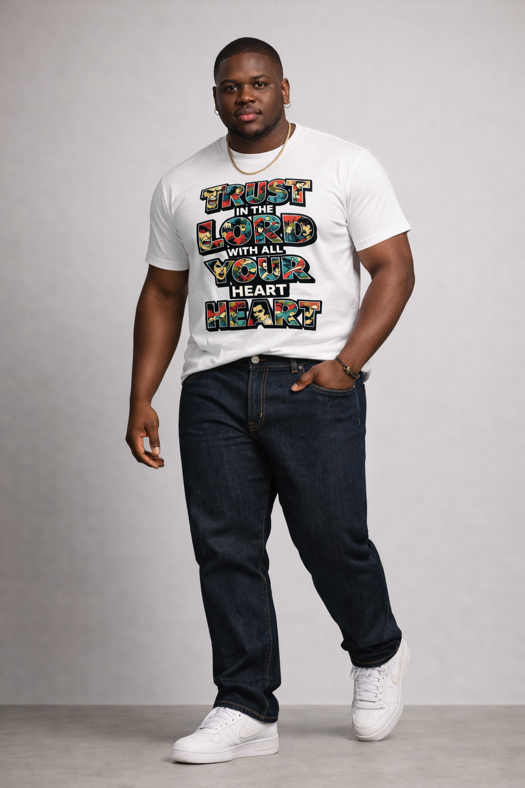 Trust in the Lord With All Your Heart - Christian T-Shirt