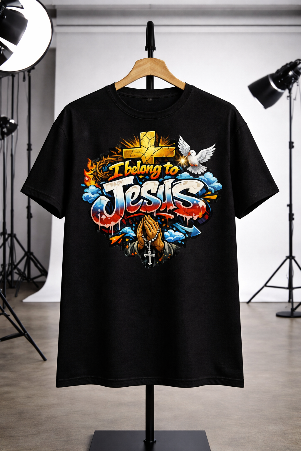 I Belong to Jesus T-Shirt - Black